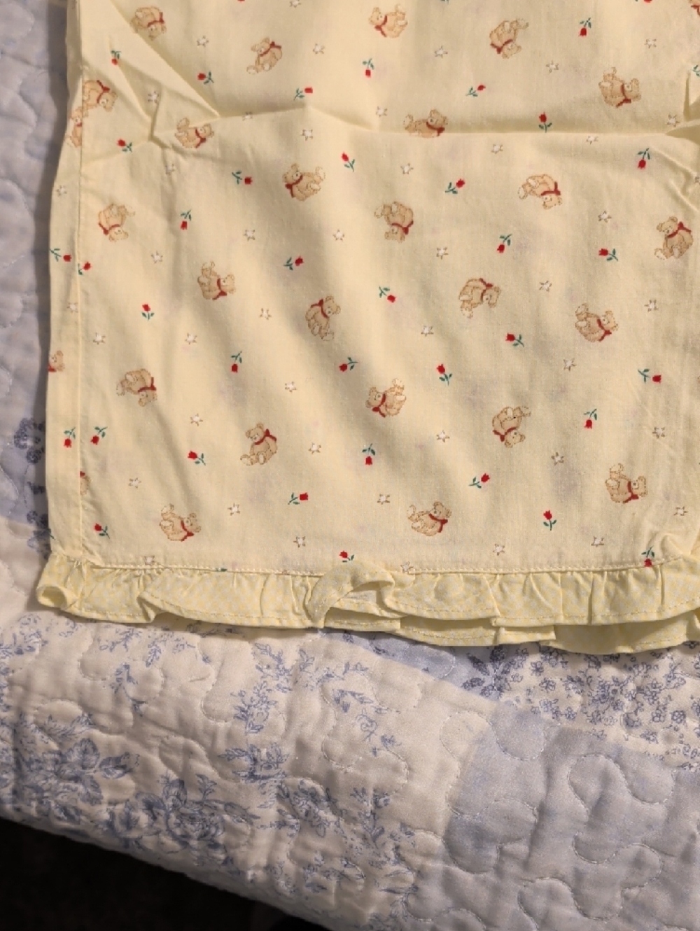Secret Treasures Yellow Floral & Bear Pajama Set - Picture 6 of 8